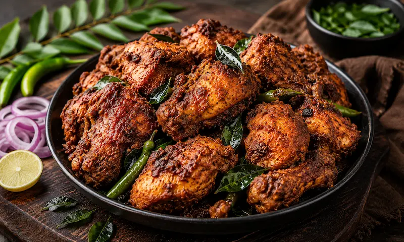 Desi Style Chicken Fry Recipe