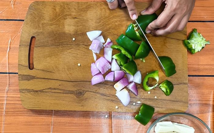 Prepare the Vegetables and Paneer