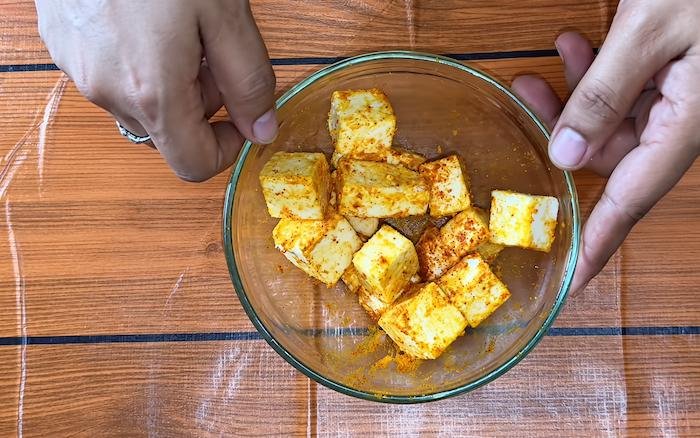 Season the Paneer