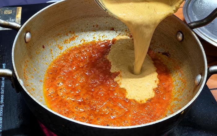 Add the Curd Mixture